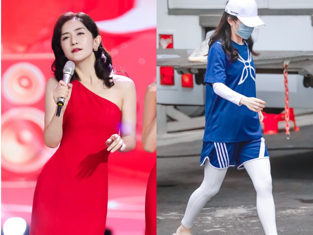 谢娜|真怀了？谢娜被疑怀二胎后首现身，穿平底鞋小腹明显隆起
