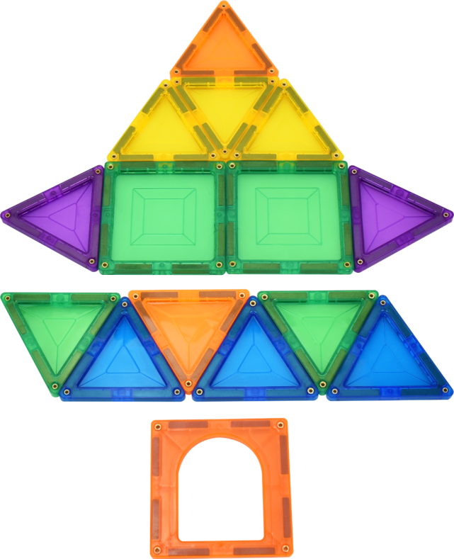 jumaga基础套装磁力片平面造型玩法合集