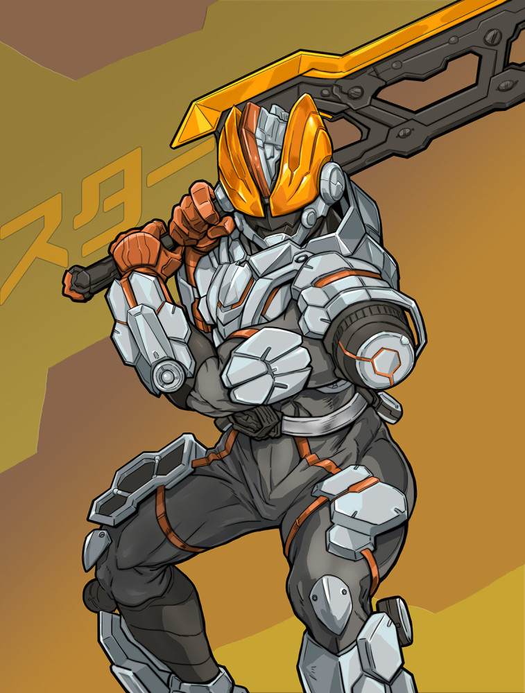 假面骑士同人kaixa最终形态气场炸裂01化身传奇骑士