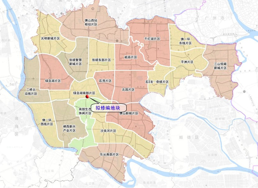 禅城街道区域划分图图片