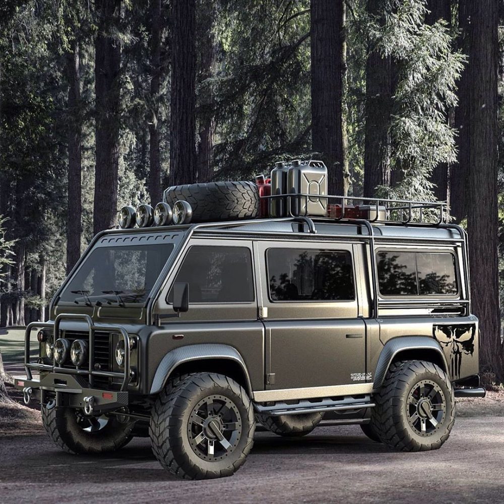 路虎卫士面包车渲染图曝光,男人的大玩具又来了