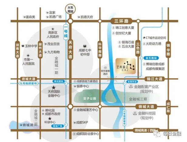 艺尚锦江：金融城的商业地标轴线，首次实现锦江东西连线插图8