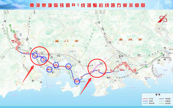 厦漳泉r1线大调整厦门段站点曝光厦门跨海大桥也有新动态