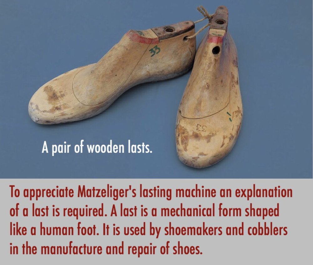 他发明了自动鞋楦机并申请了美国专利彻底改变了制鞋业