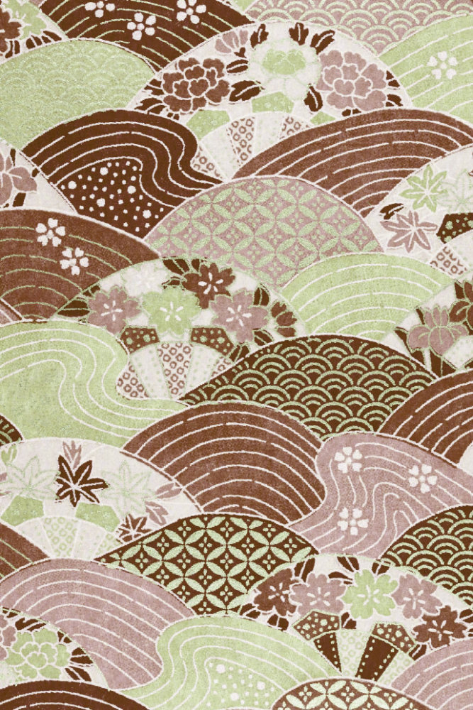 富有深邃意境的日式和风布纹