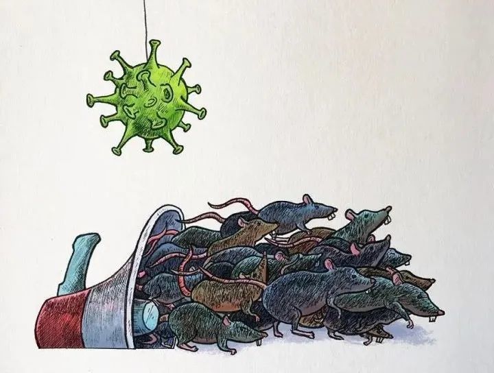 新冠病毒|印度画家用22幅插画，画出人们面对新冠病毒的表现，看完感动了