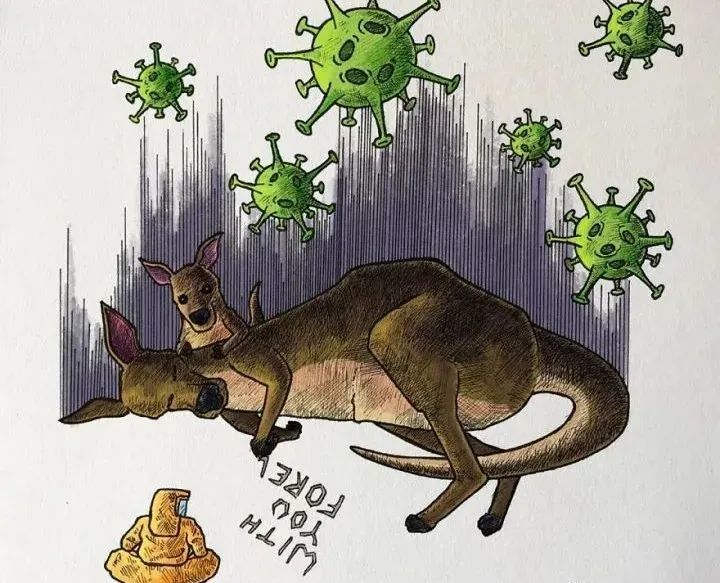 新冠病毒|印度画家用22幅插画，画出人们面对新冠病毒的表现，看完感动了