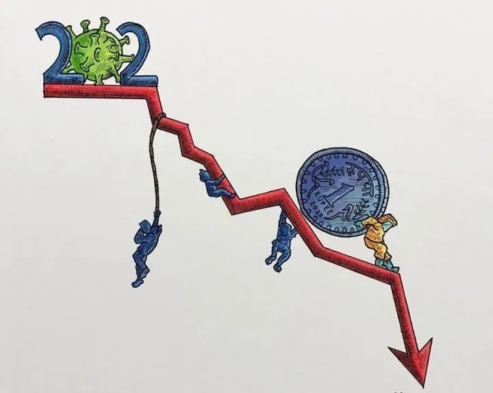 新冠病毒|印度画家用22幅插画，画出人们面对新冠病毒的表现，看完感动了