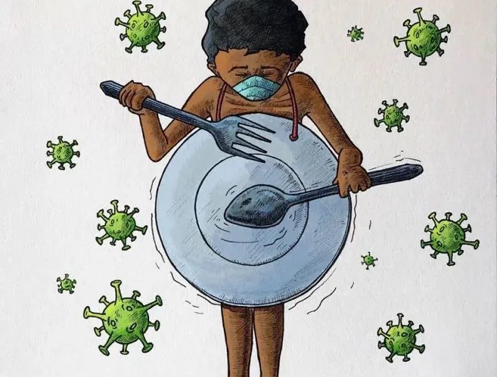 新冠病毒|印度画家用22幅插画，画出人们面对新冠病毒的表现，看完感动了