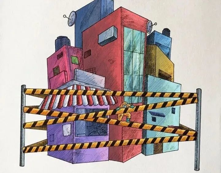 新冠病毒|印度画家用22幅插画，画出人们面对新冠病毒的表现，看完感动了