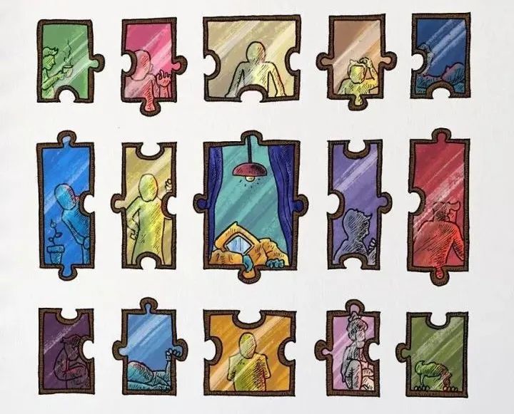 新冠病毒|印度画家用22幅插画，画出人们面对新冠病毒的表现，看完感动了