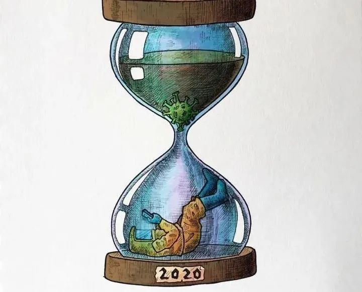 新冠病毒|印度画家用22幅插画，画出人们面对新冠病毒的表现，看完感动了