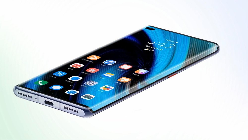 华为mate40pro概念图硬刚iphone12瀑布屏对决直面屏