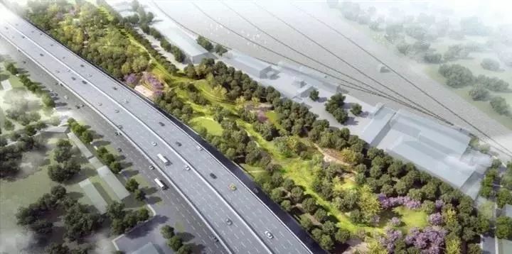 广渠路|占地4.5万平方米 北京广渠路咸宁侯廊道景观进入收尾阶段