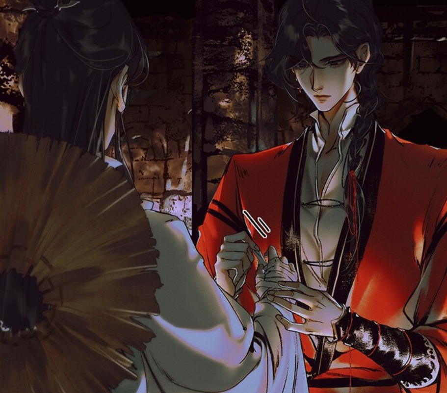 《天官赐福》漫画,三郎一直不说话,谢怜变成表情包很犯愁_腾讯新闻