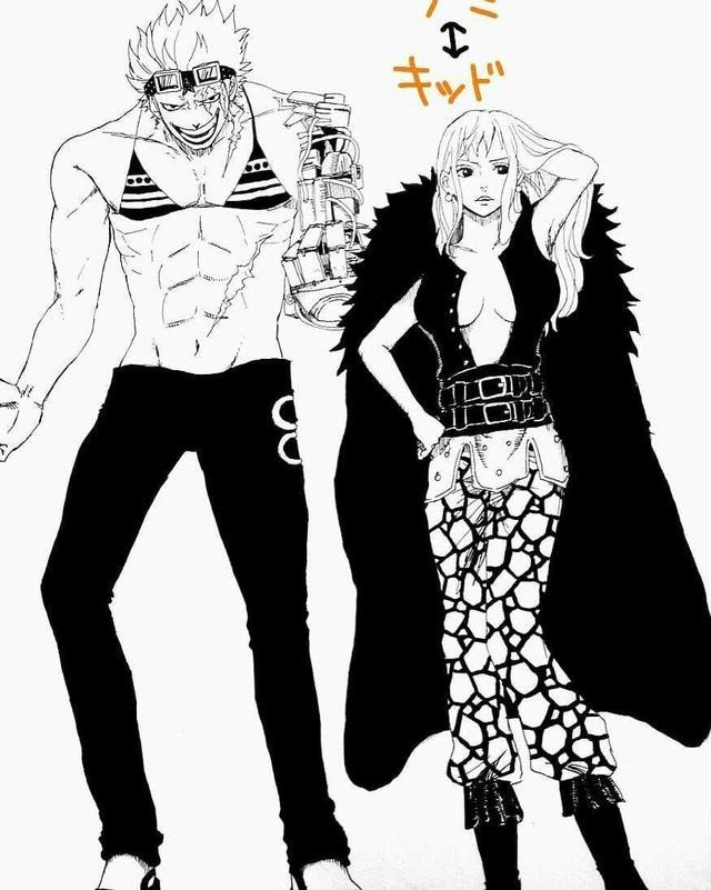 海贼王服装互换老沙穿女装羞涩艾斯用气质撑起弗兰奇的热裤