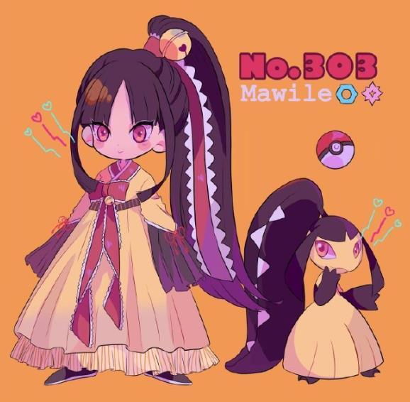 Q版宝可梦拟人化 长翅鸥变身美女船长 大嘴娃则成了异域公主 腾讯网