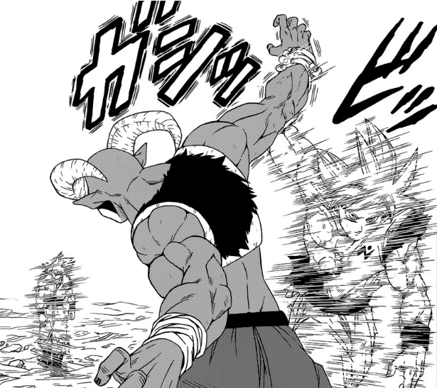 龙珠超漫画64最新 完成自在极意功的孙悟空以地球人身份战魔罗 孙悟空 动漫角色 魔罗 龙珠超 地球人 漫画 梅尔斯