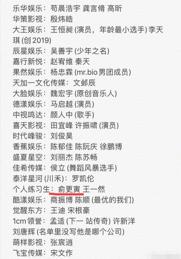 最新选手名单曝光,关系户回锅肉一把抓,皇族人选已锁定|青春有你3