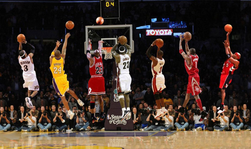 乔丹总决赛关键球8投4中,科比6投2中,再看看詹姆斯,尴尬了!