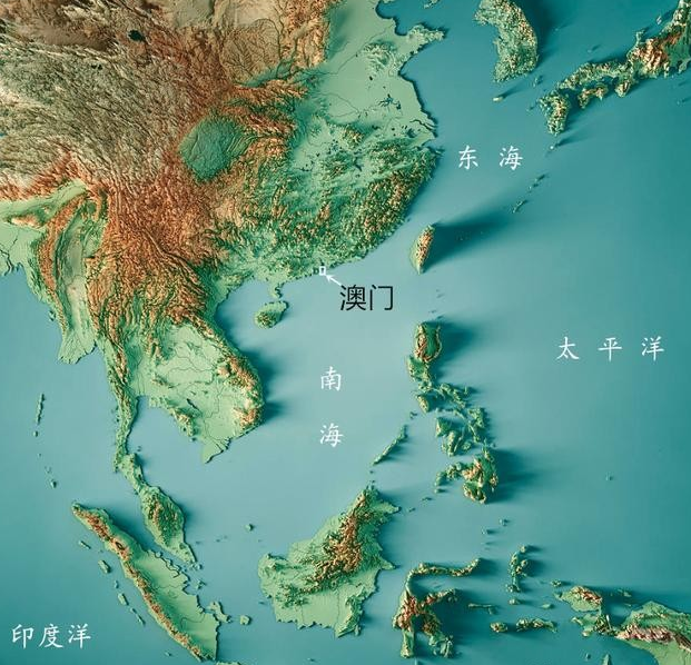 澳门在祖国的位置澳门本属广东省珠江口西岸的一座渔村,因为当时泊口