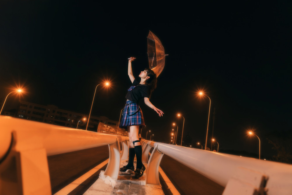 夜晚的星星照亮属于她的人jk制服