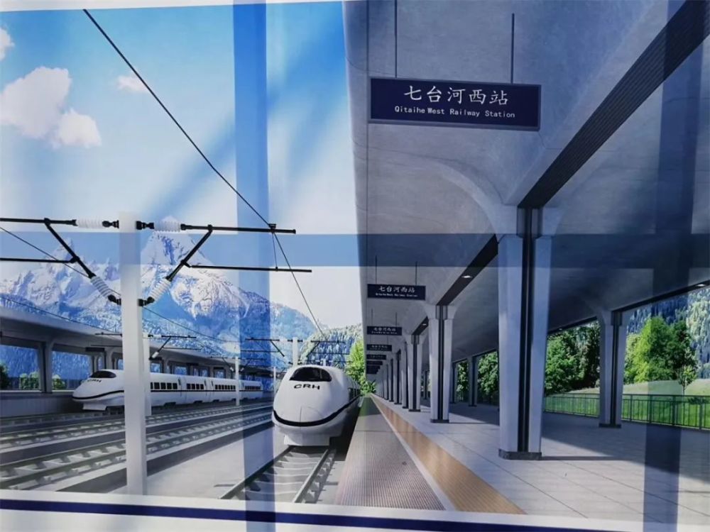 区人大代表参加全市高铁七台河西站视察活动