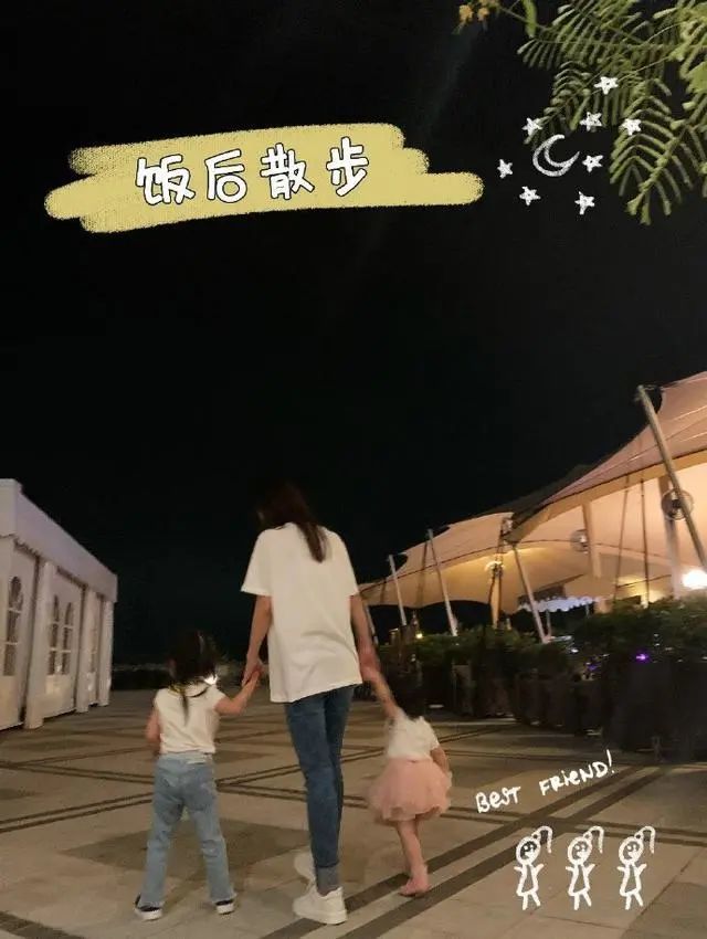 方媛|风波后，方媛带俩女儿散步做美食，被港媒指讨好郭富城不敢偷懒抢镜