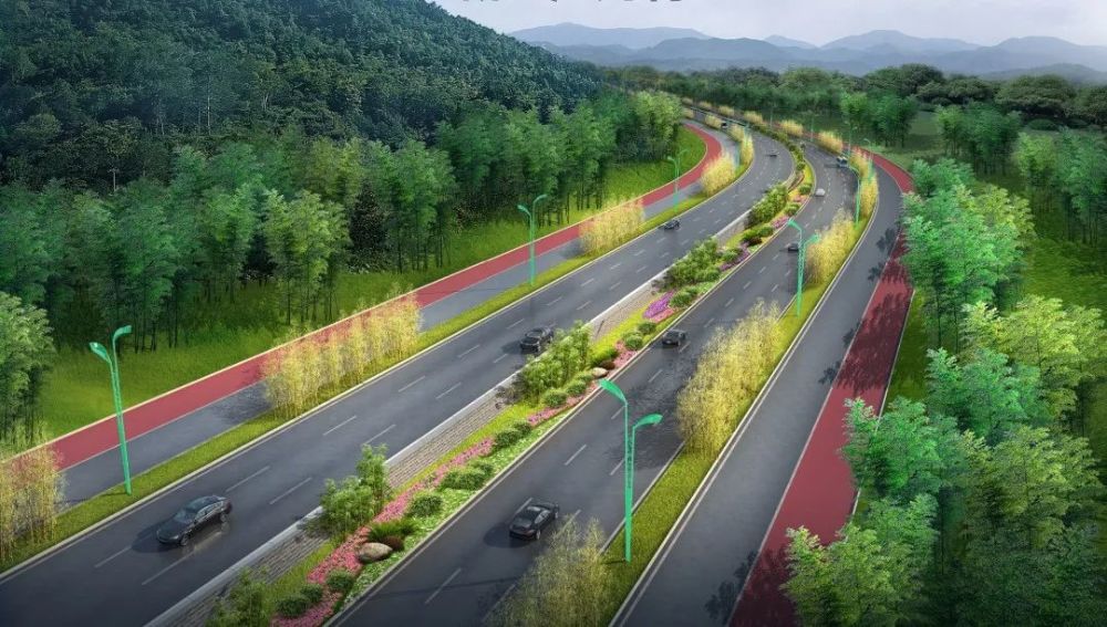 宜宾唯一30公里竹景观大道双向8车道30分钟跑拢长宁