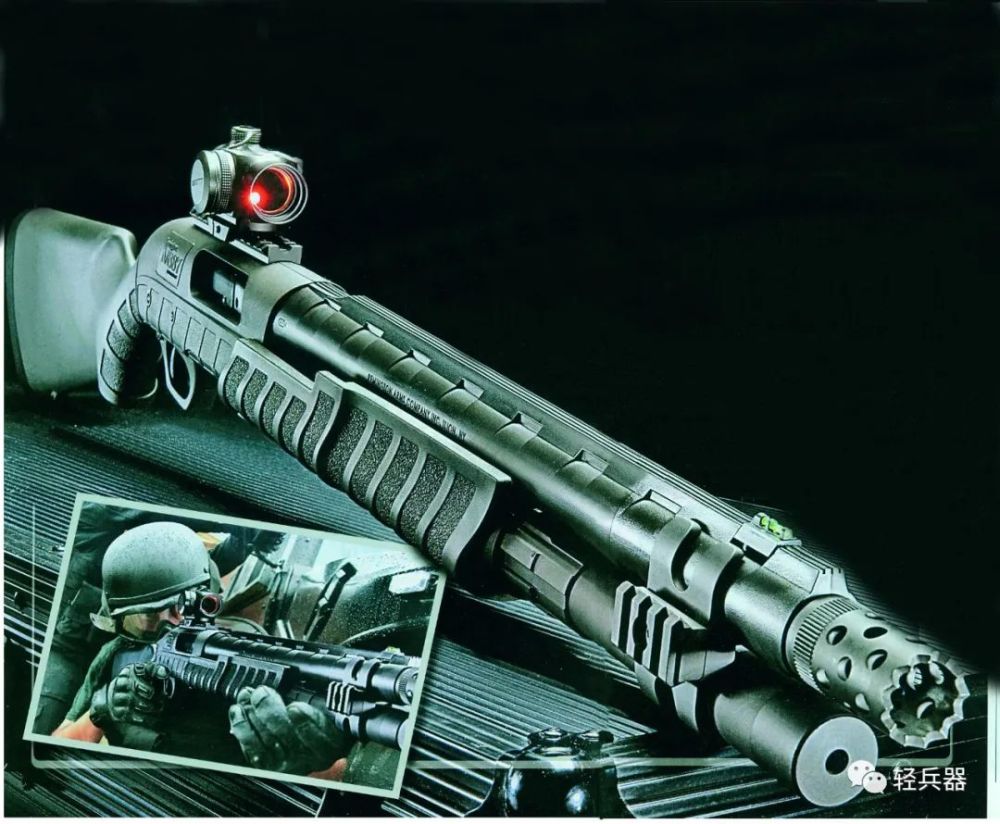 雷明顿公司生产的m870唧筒式霰弹枪是世界上产量最大,使用最广泛的