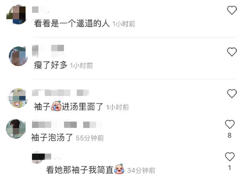 杨天真|杨天真近照憔悴，切胃后一口饭嚼30下，衣袖泡汤里被吐槽太邋遢