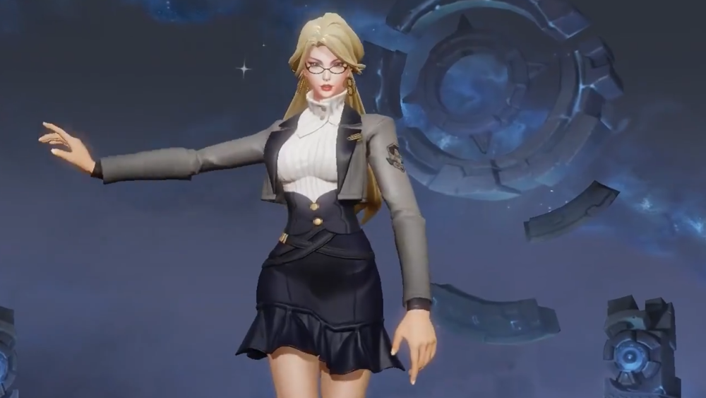 1级战令皮肤确定,雅典娜教师皮肤模型曝光,看到包臀裙后,网友:爱了