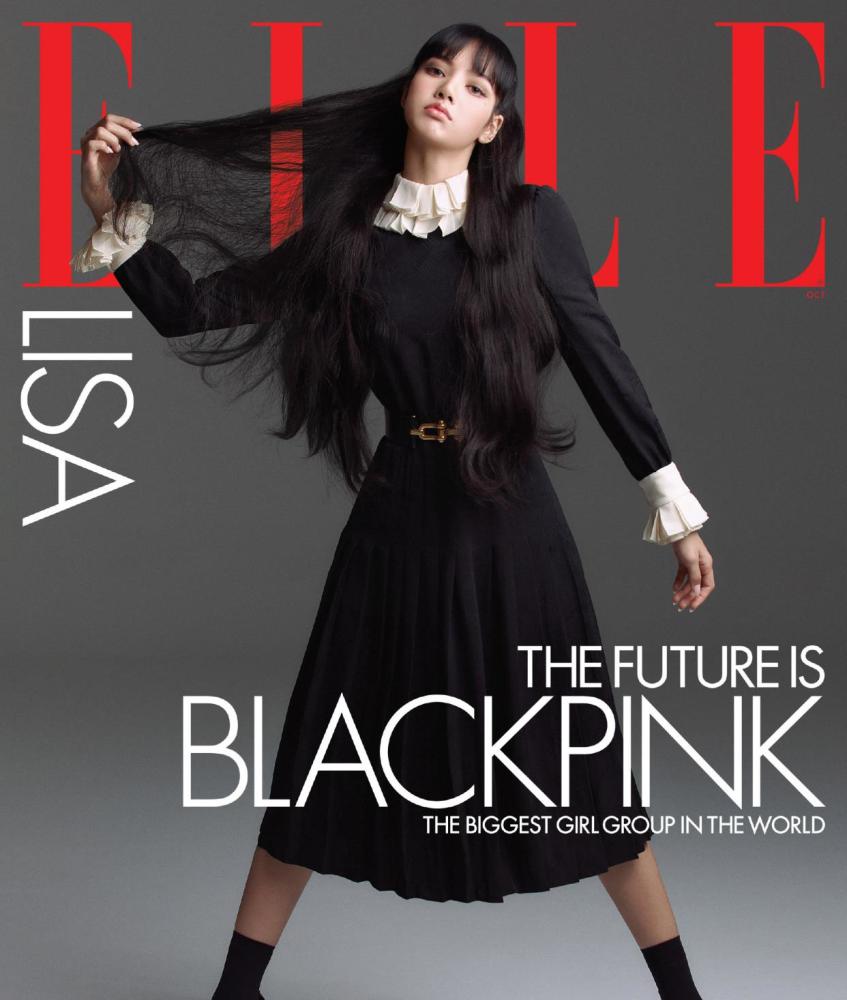 Blackpink登陆美版elle 粉墨女孩再次解锁酷grl造型 腾讯新闻