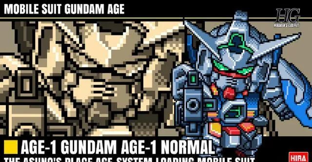 模玩控像素风格高达模型封绘你能认出它们都是什么高达机体吗