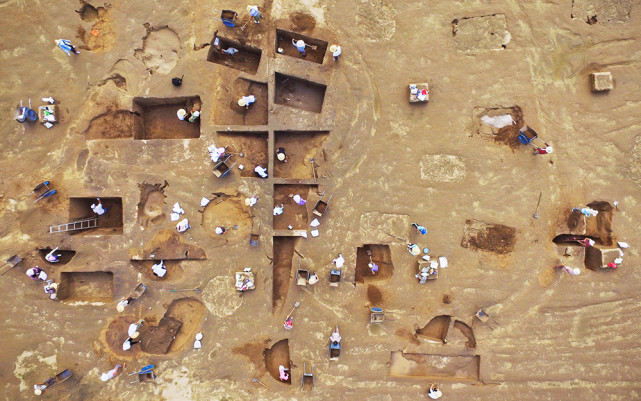 2016年7月20日,郑州东赵遗址.