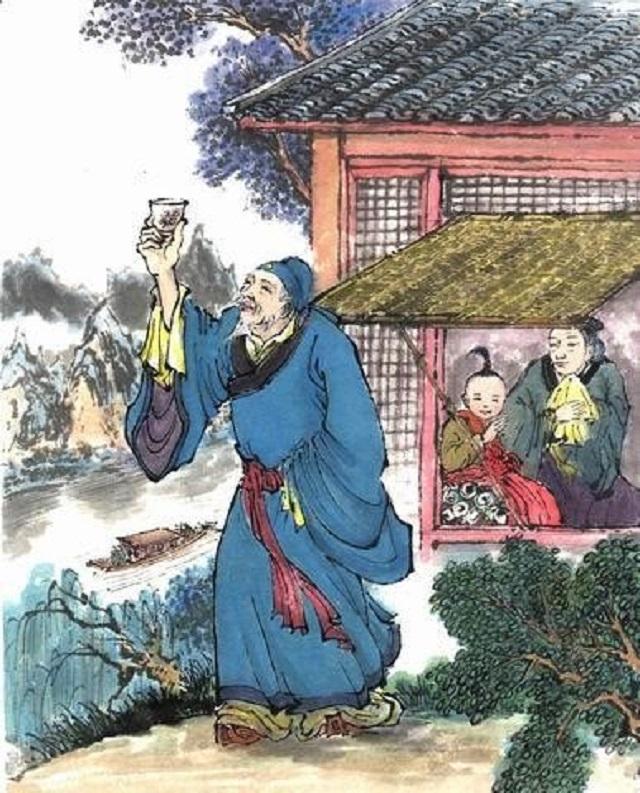 贺知章回乡图贺知章何尝不想像李白一样潇洒肆意呢?