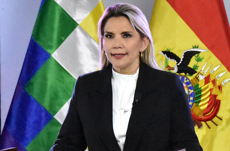 玻利维亚临时总统阿涅斯宣布放弃参加大选