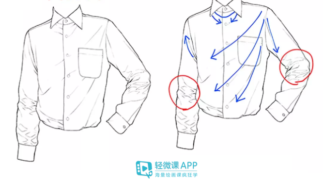 绘画衬衫的技巧讲解