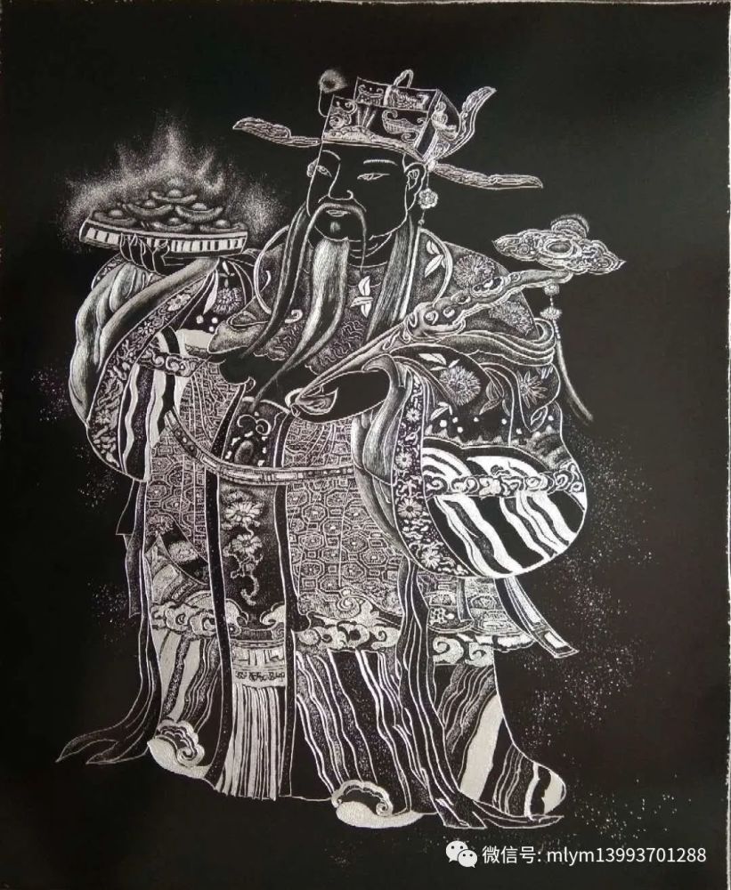 锲金画是一门独特的金属錾刻艺术,它是以刀代笔,在经过特殊处理的(金