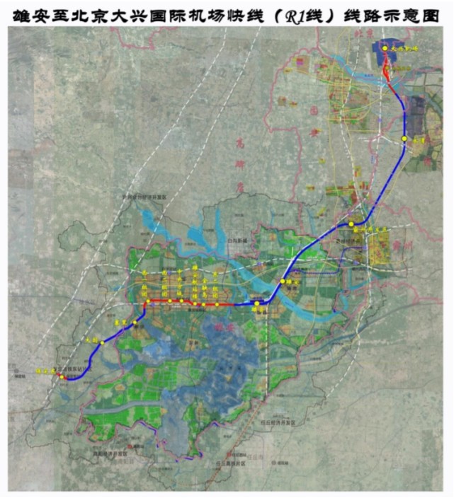 雄安地铁规划图r1图片