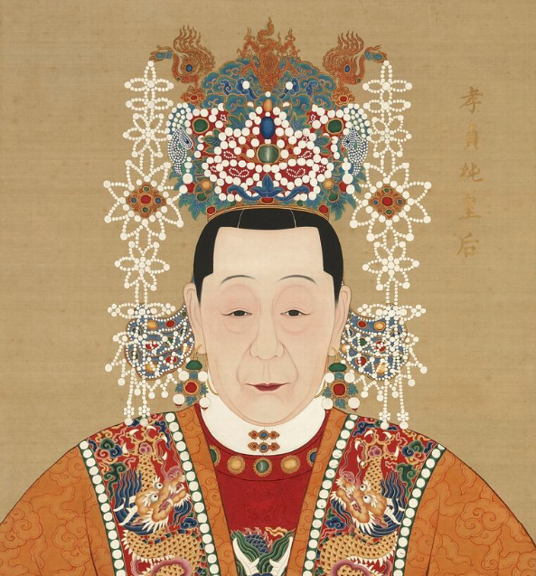 明代帝后半身像要打造精致裸妆,高光是重点.