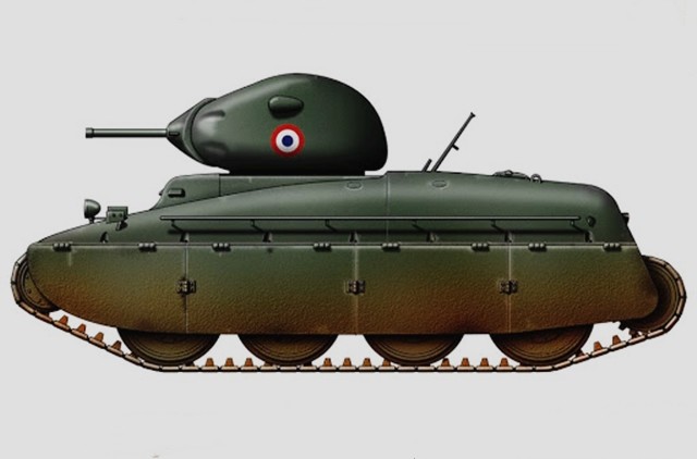 没有履带也能跑的可不止bt坦克法国amx40小鸭子也同样可以