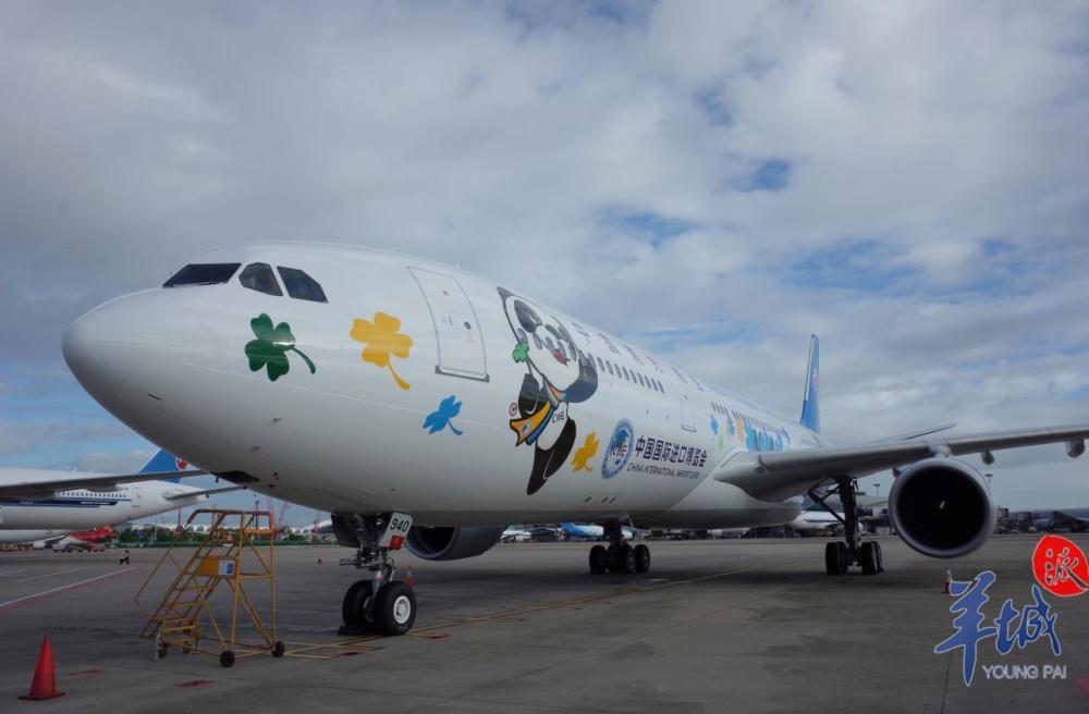 南航"进博号"首航!最新进博会主题彩绘飞机亮相