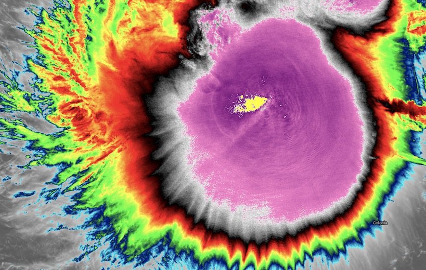南海|南海出现零下100度云团，经过我国西沙群岛！分析：不是好事