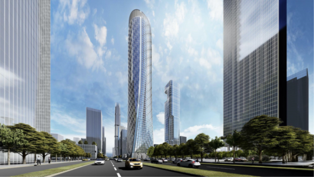 320米总建筑面积约155万方江北核心区又添新地标