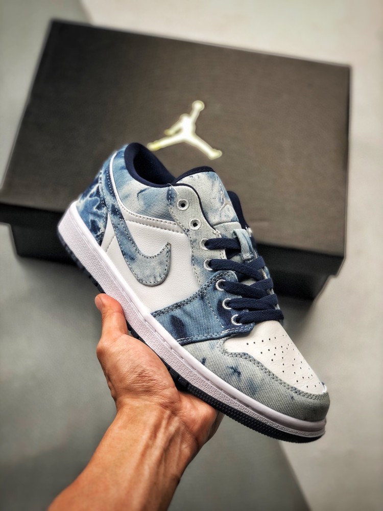 air jordan 1 low aj1丹宁扎染低帮开箱测评_腾讯新闻