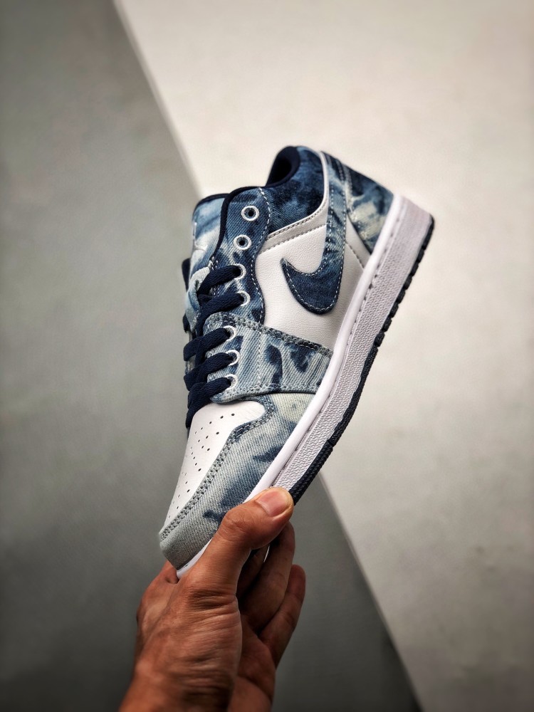 air jordan 1 low aj1丹宁扎染低帮开箱测评_腾讯新闻