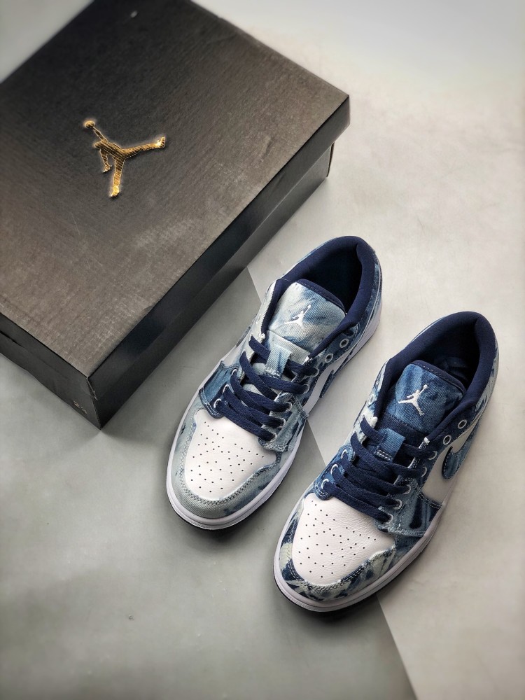 air jordan 1 low aj1丹宁扎染低帮开箱测评_腾讯新闻