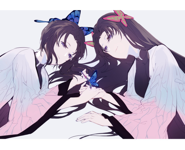 鬼灭之刃动人的蝴蝶姐妹画师miyuki