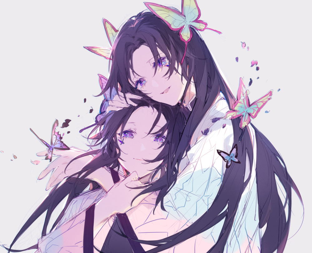 鬼灭之刃动人的蝴蝶姐妹画师miyuki
